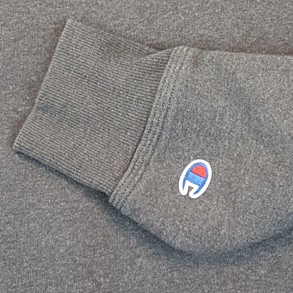 CHAMPION Sweatshirt Unisex Large US L Champion Crewneck Sweatshirt Gray Grey - Picture 8 of 13